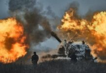 Карта боевых действий в Украине 25 февраля
